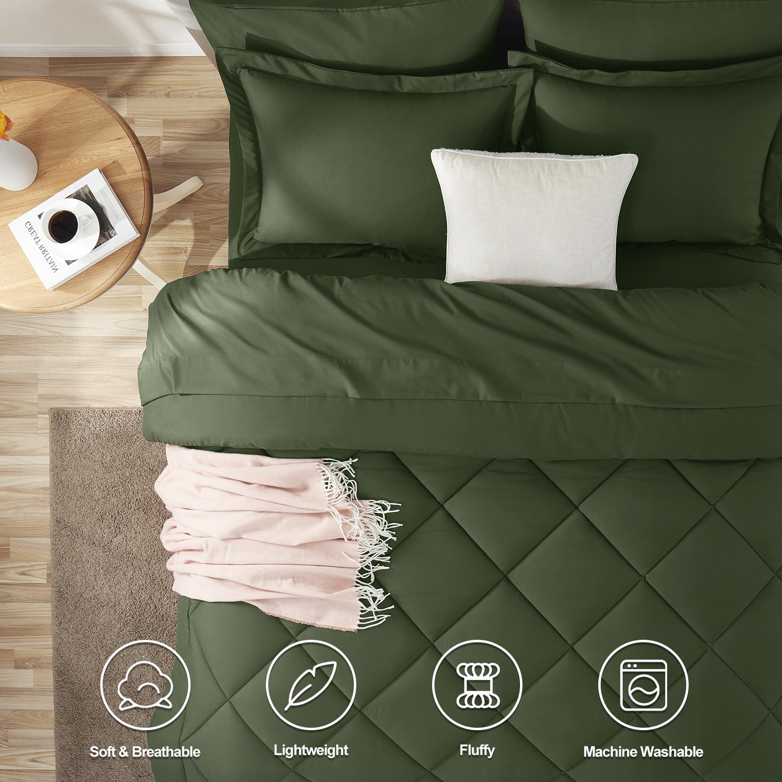 Couette CozyLux montrant le gonflant après ouverture, confort léger restauré