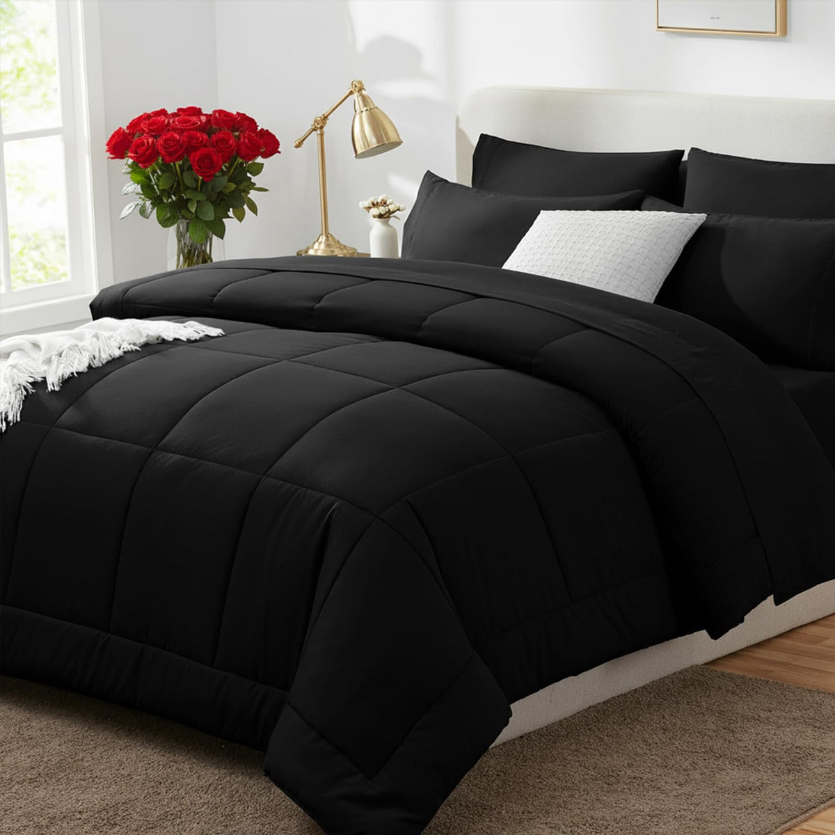 CozyLux couette king face avant montrant finition soignée et confort