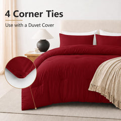 CozyLux couette disposée sur lit queen montrant couvrance et tombant pratique