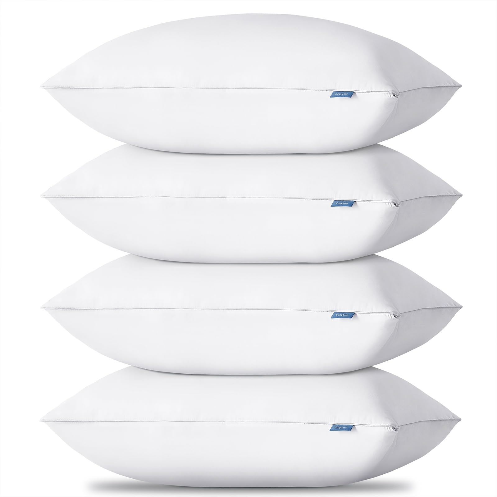 CozyLux coussin face avant lot de 4 montrant confort et apparence nette