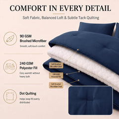 CozyLux piqûres en points qui stabilisent le garnissage pour maintien uniforme