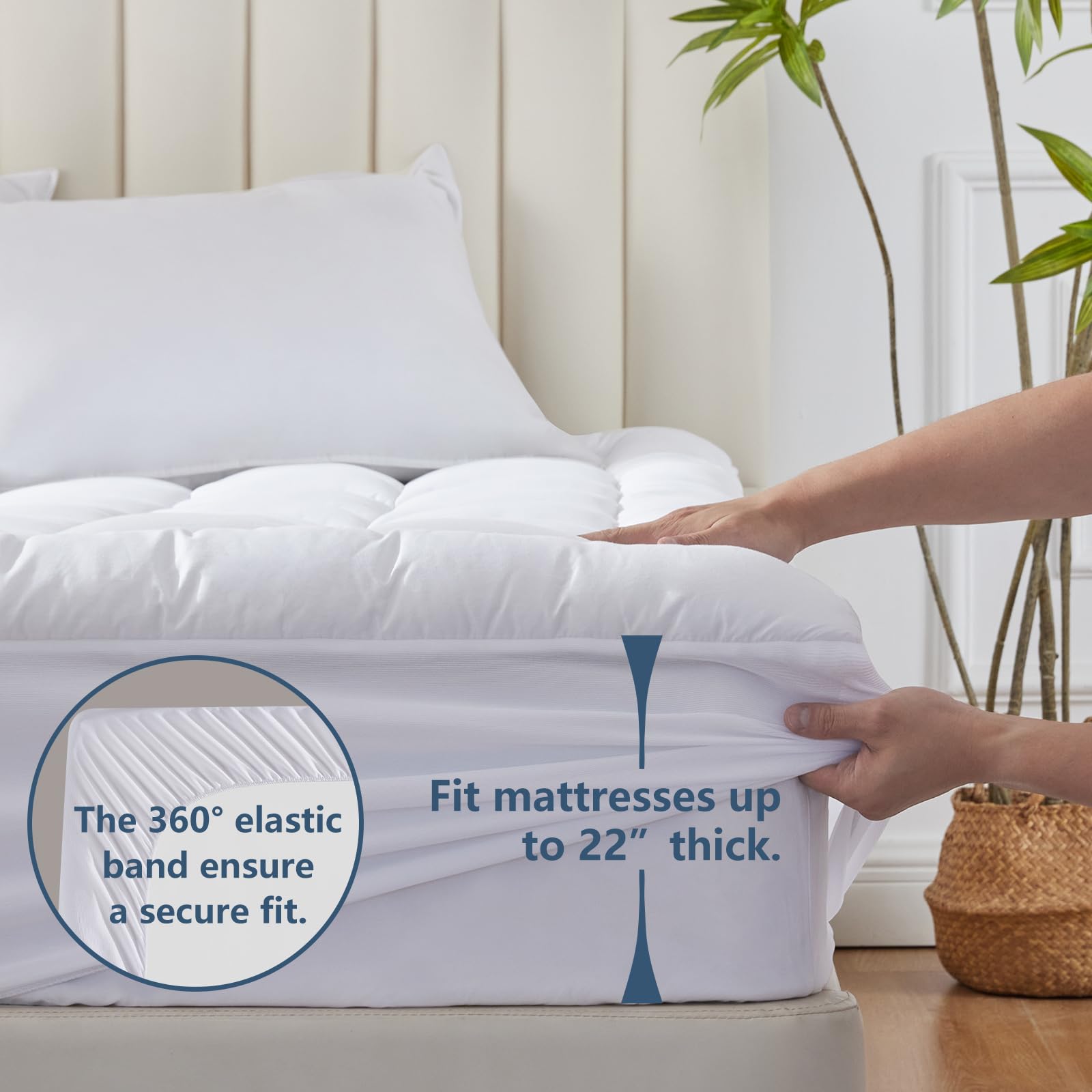 CozyLux zoom sur garnissage alternative duvet offrant moelleux hypoallergénique