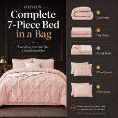 CozyLux gros plan pintuck mettant en valeur texture douce et confort visuel
