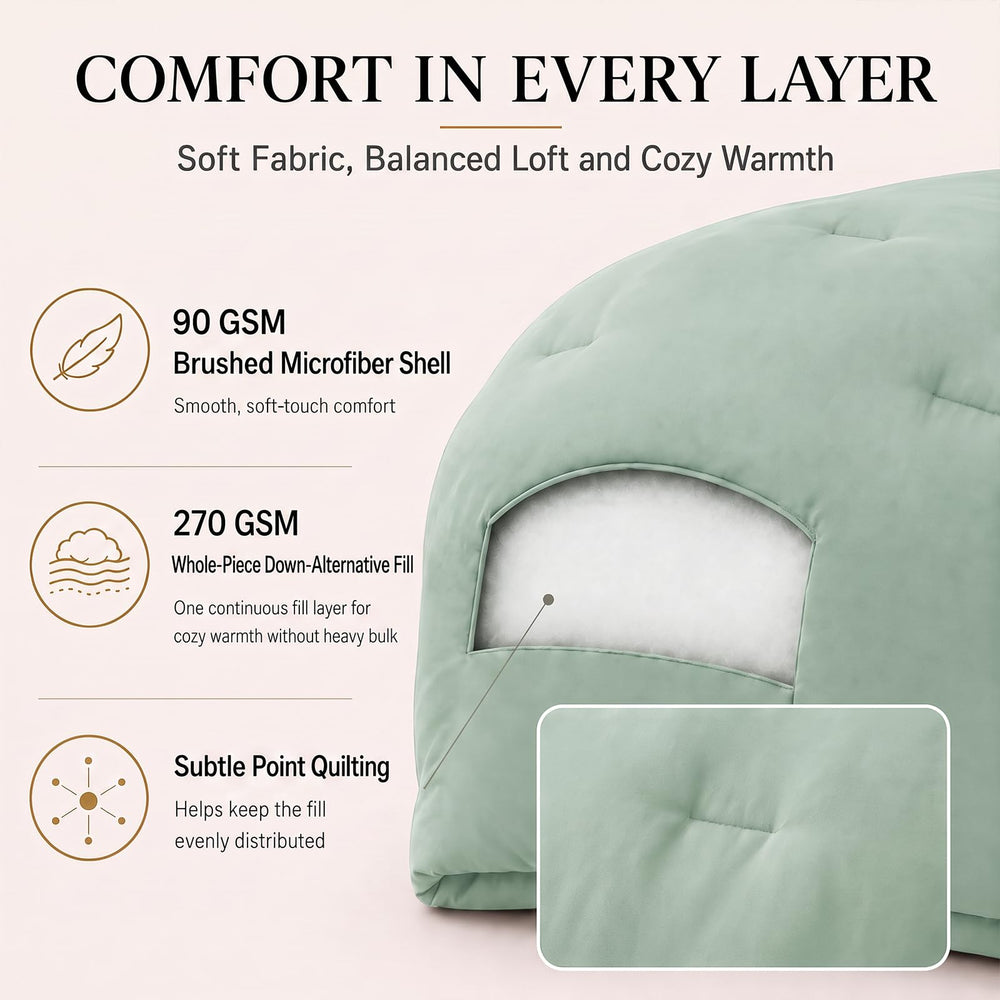 CozyLux détail d'une sangle d'angle sécurisant la couette dans une housse