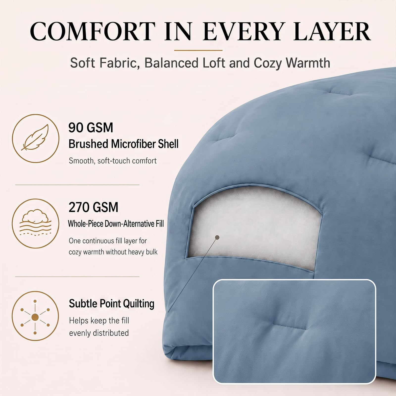 CozyLux détail de la sangle d'angle assurant maintien dans la housse