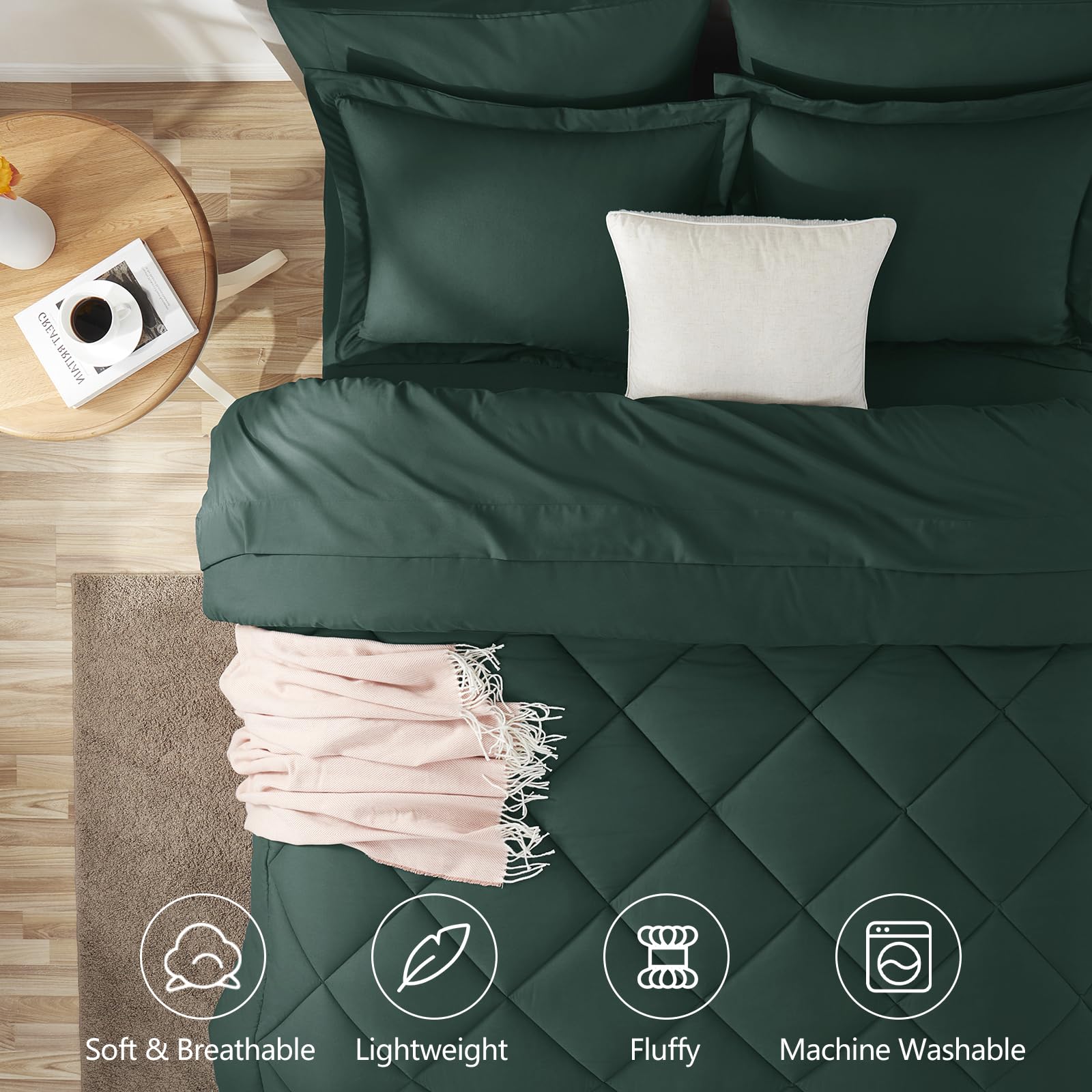 CozyLux gros plan microfibre brossée montrant douceur et confort