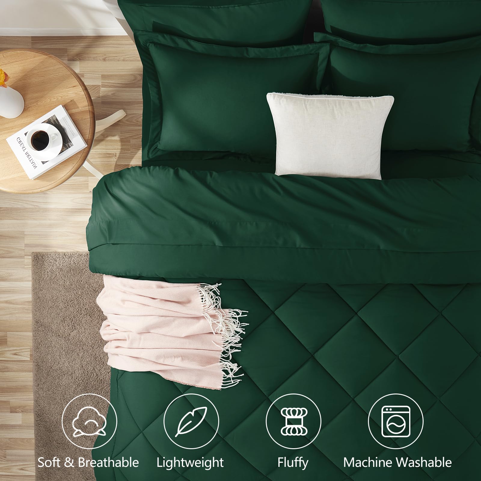 CozyLux détail microfibre brossée douce pour confort et sensation soyeuse