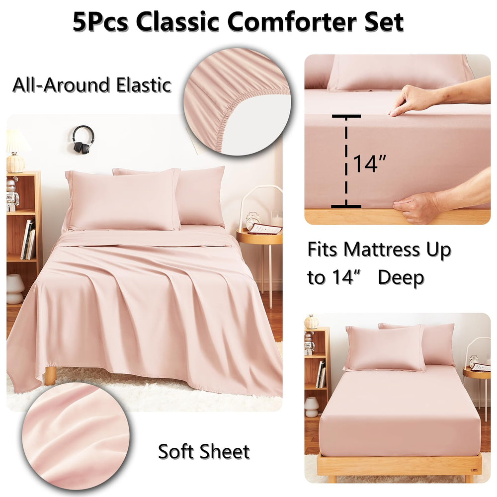 CozyLux drap-housse 39x80 avec poche 14", maintien sécurisé du matelas