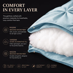 CozyLux drap-housse avec élastique 360° assurant maintien sûr sur matelas épais