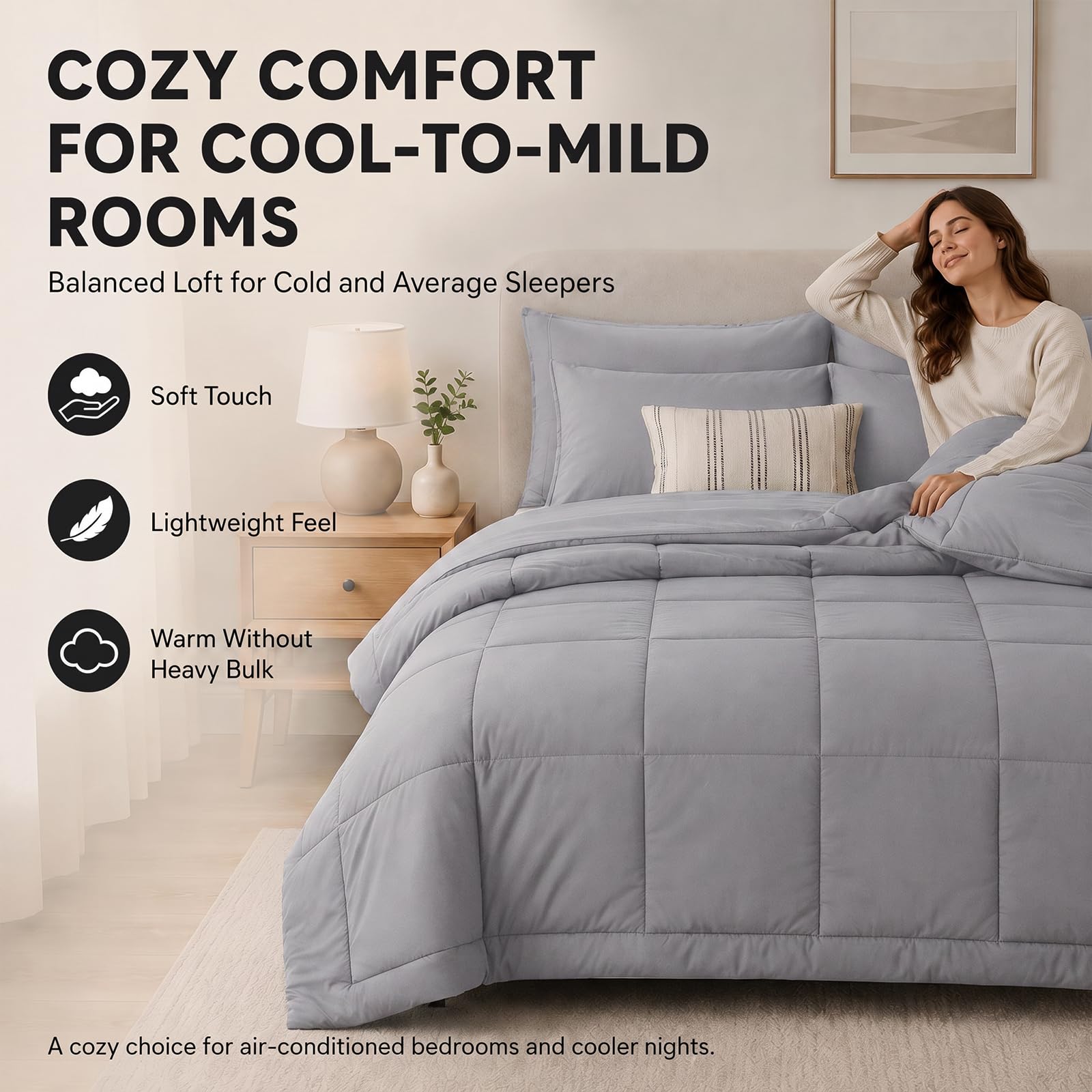 CozyLux drap-housse 14 pouces ajusté sur matelas pour tenue sans glissement