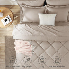 CozyLux drap‑housse gros plan de l'élastique robuste et poche profonde
