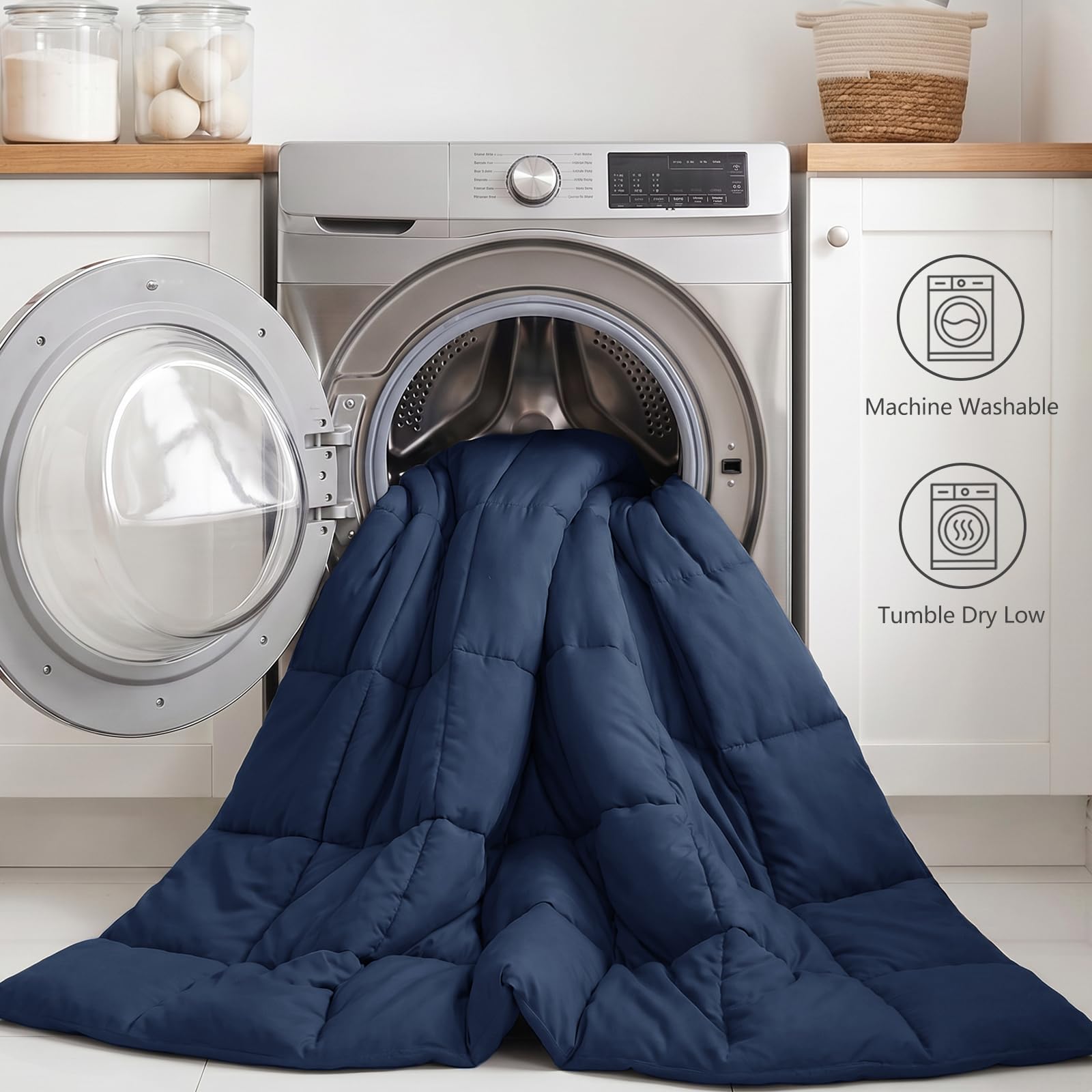 CozyLux draps en main comparaison taille montre l'ajustement