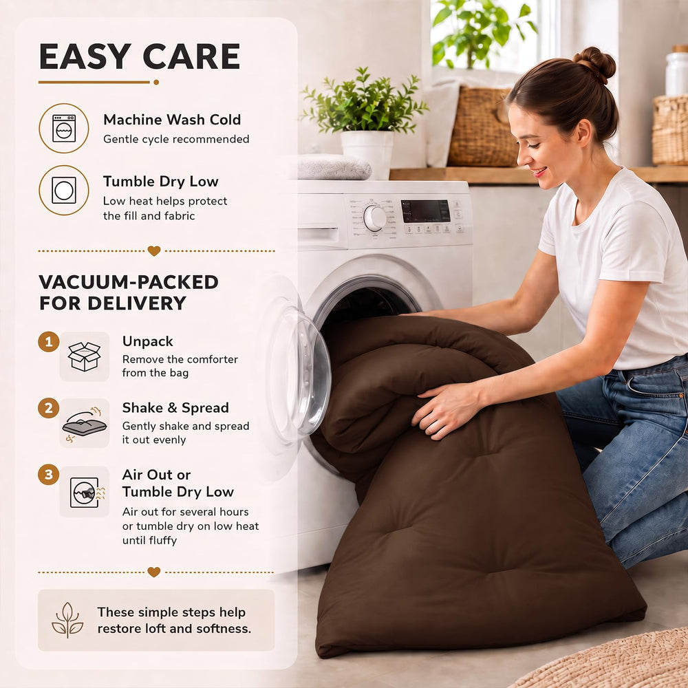 CozyLux comparaison d'échelle montrant la taille Twin XL et retombée