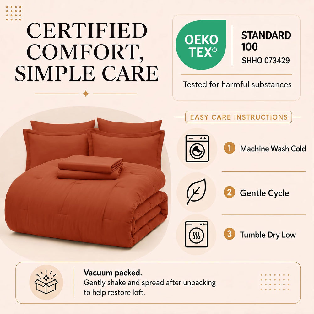 CozyLux édredon posé sur lit Queen montrant tombé et silhouette