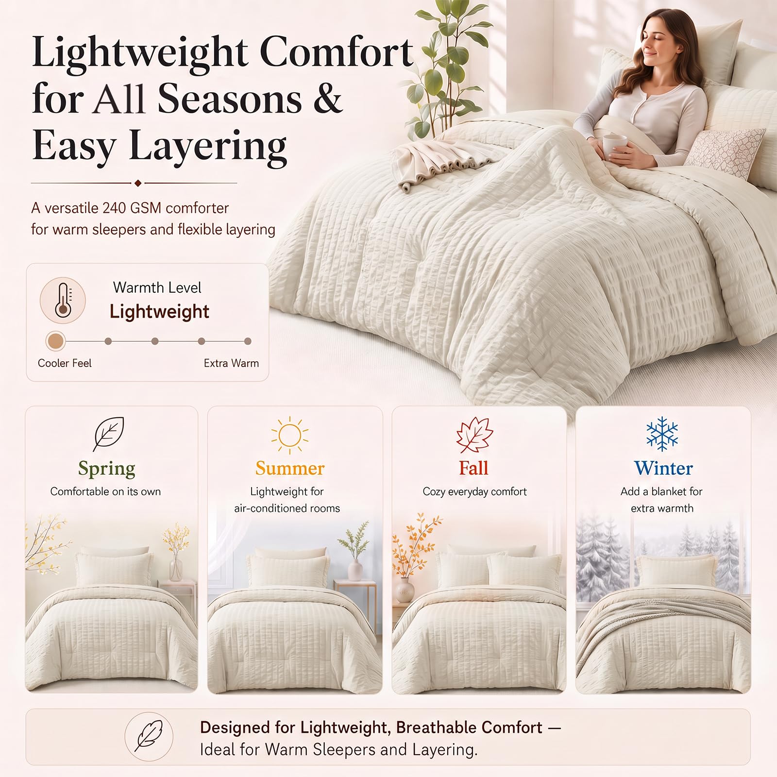 CozyLux produit compressé dans l'emballage pratique pour expédition