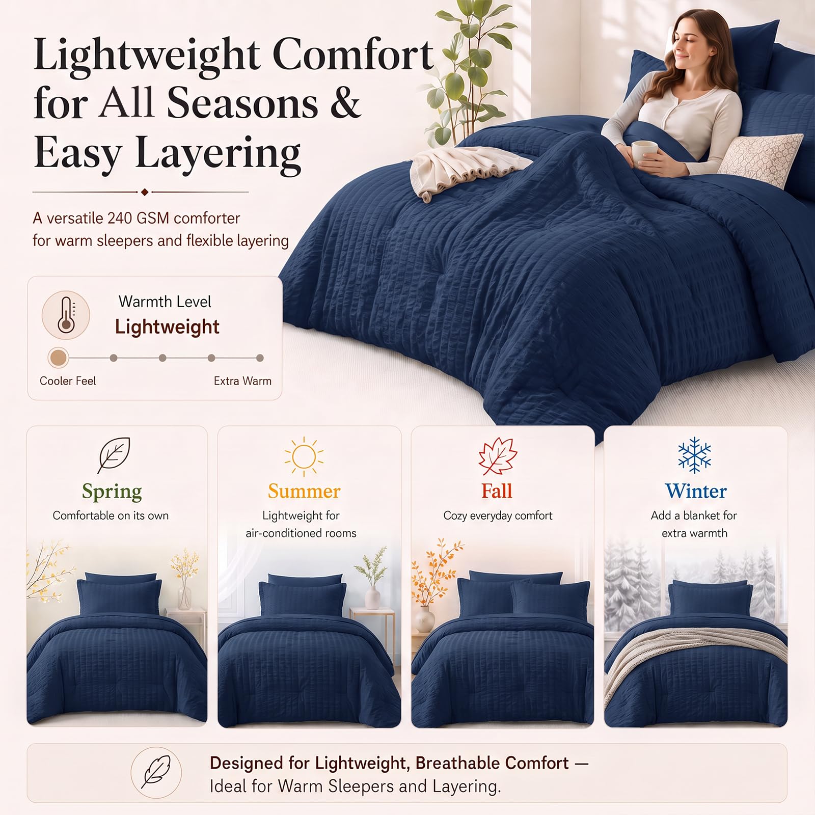 CozyLux emballage comprimé à l'expédition, facilité de transport et rangement