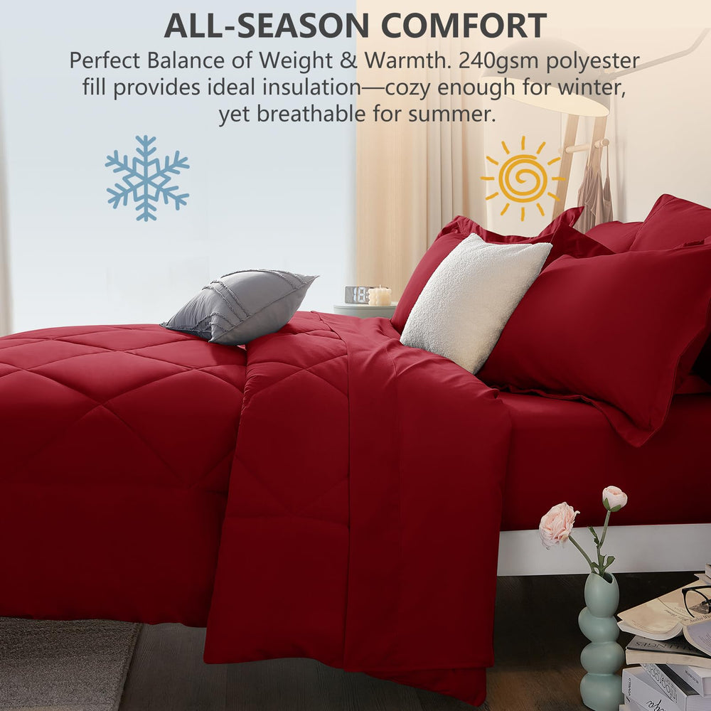 CozyLux emballage compressé montrant gain d'espace à la livraison