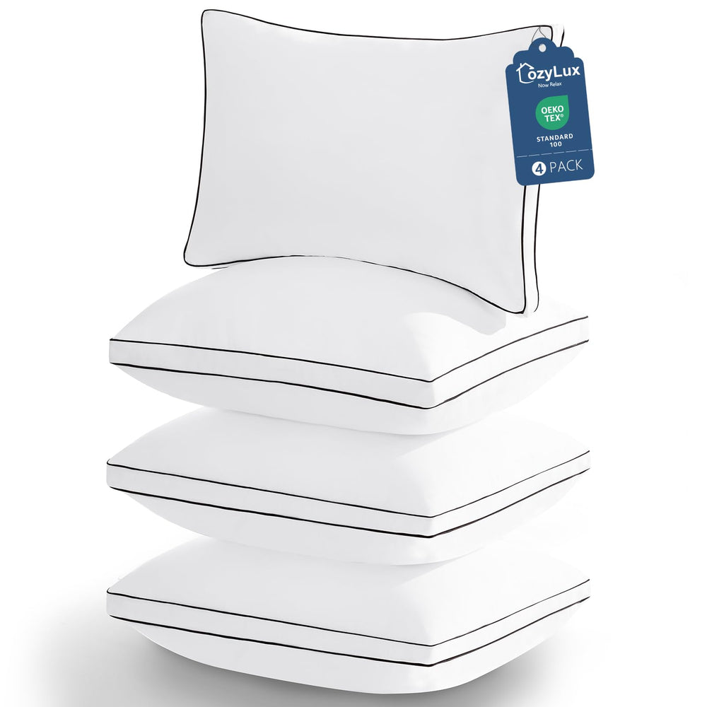 CozyLux ensemble de quatre oreillers queen montrant confort et valeur