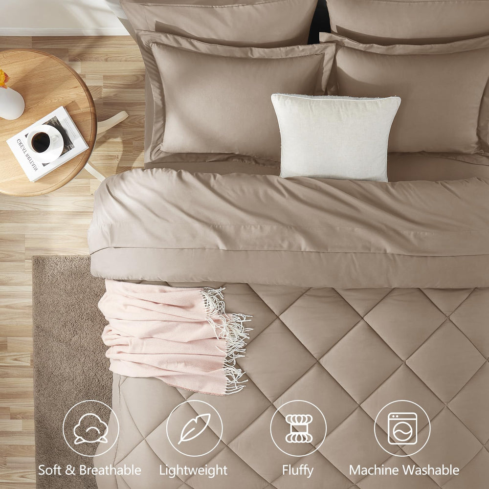 CozyLux ensemble 7 pièces plié dans une boîte prêt à installer, gain de temps