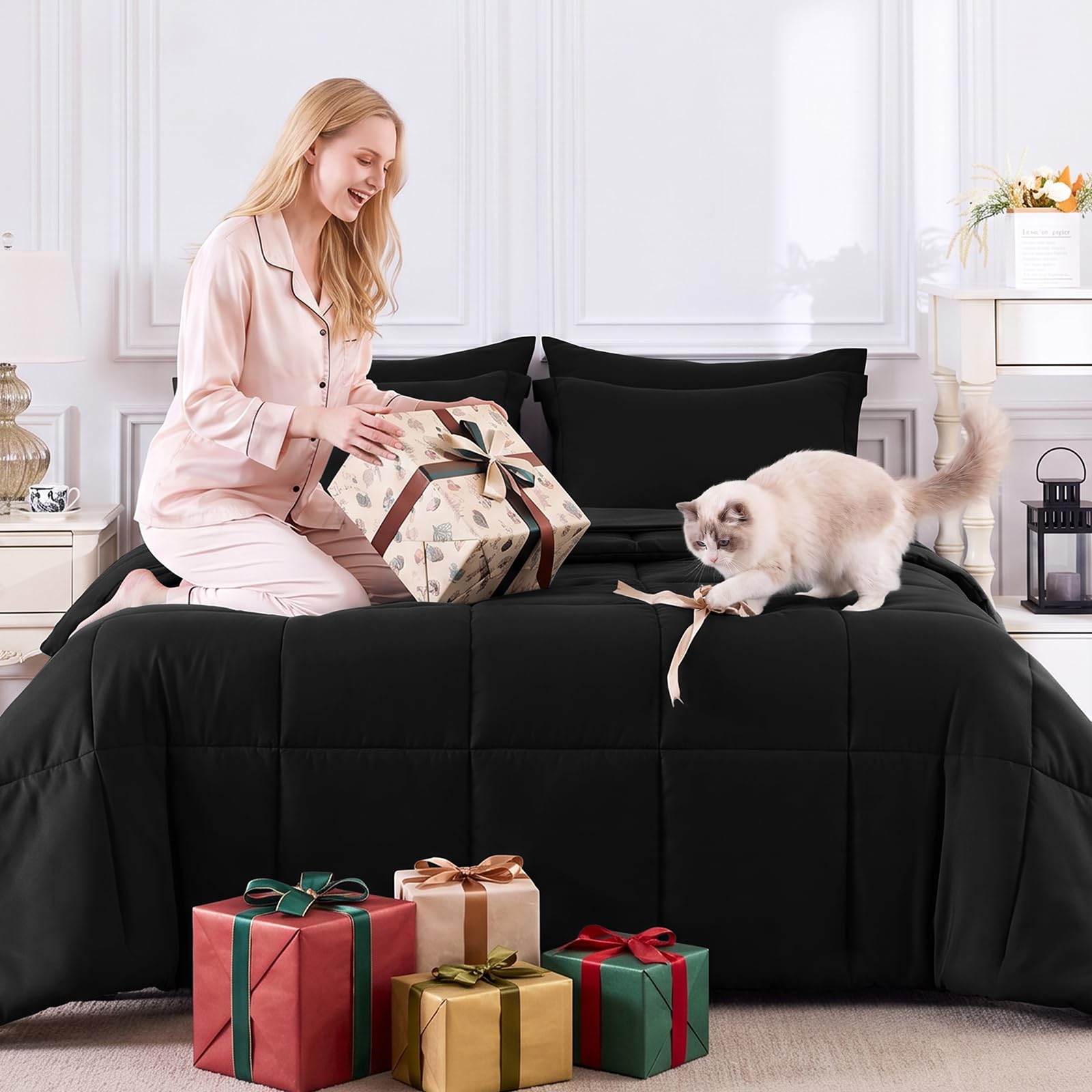 CozyLux ensemble installé dans chambre moderne style contemporain