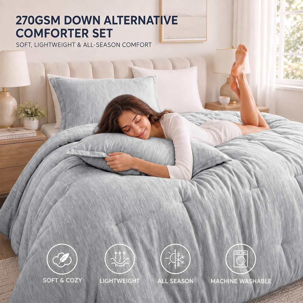 CozyLux ensemble sur lit présenté en situation, esthétique et polyvalence
