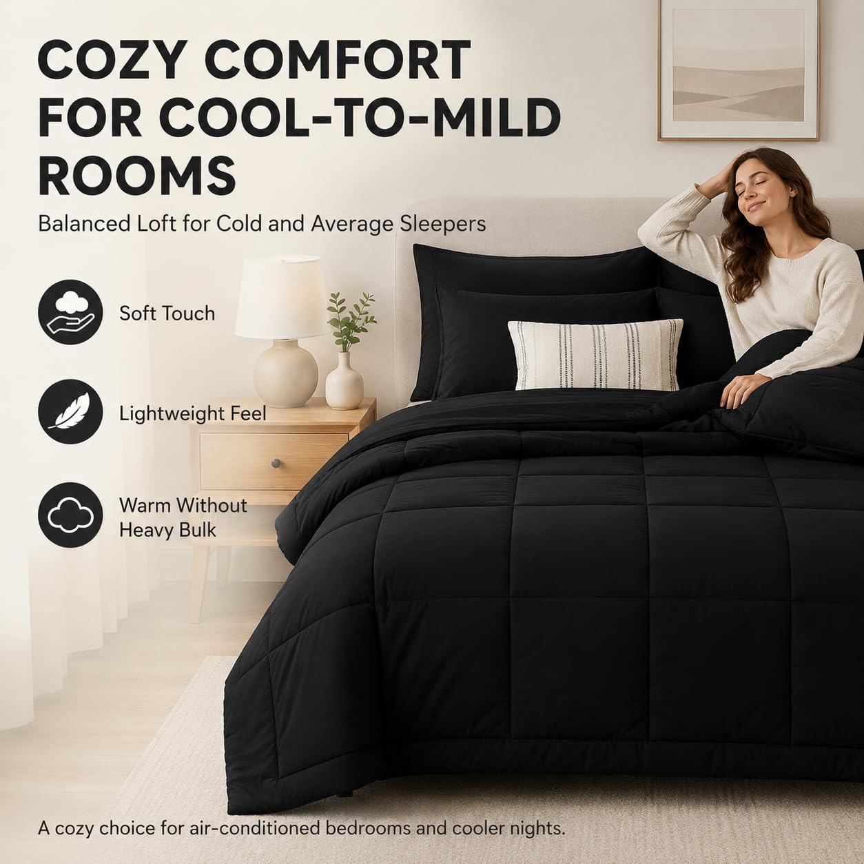 CozyLux garnissage microfibre gonflant offrant chaleur légère