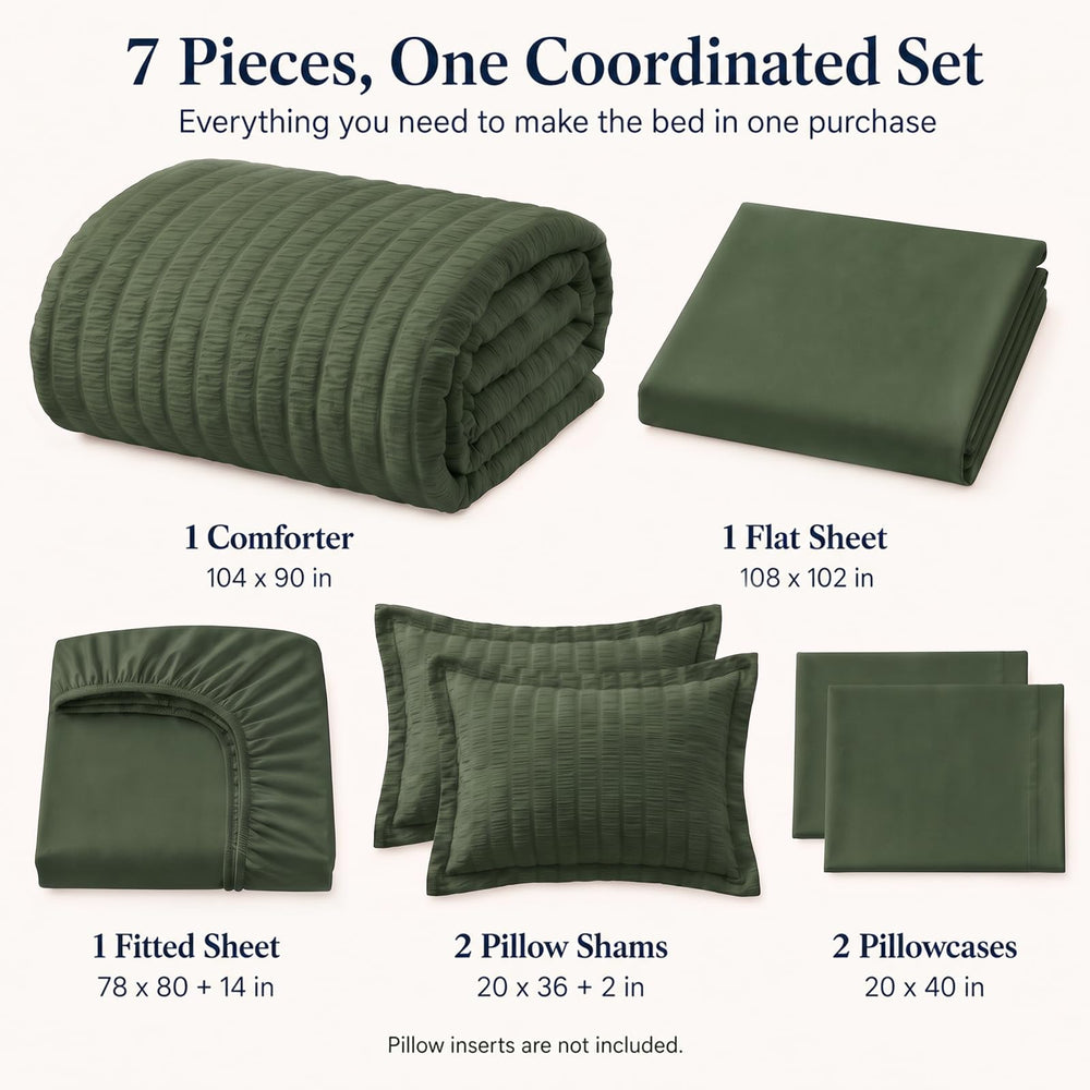 CozyLux gros plan texture seersucker vantant résistance aux plis