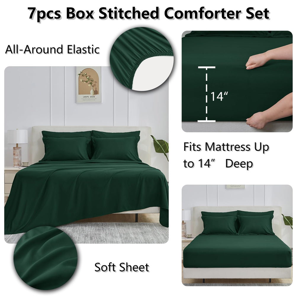 CozyLux détail de la housse montée avec poche 14" offrant ajustement pour matelas épais