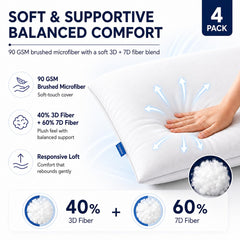 CozyLux housse microfibre brossée gros plan pour toucher doux et confort