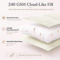 Ensemble CozyLux installé sur lit King, finition soignée et style apaisant