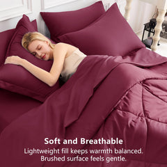 CozyLux lit mis en scène bordeaux montrant ambiance chambre coordonnée