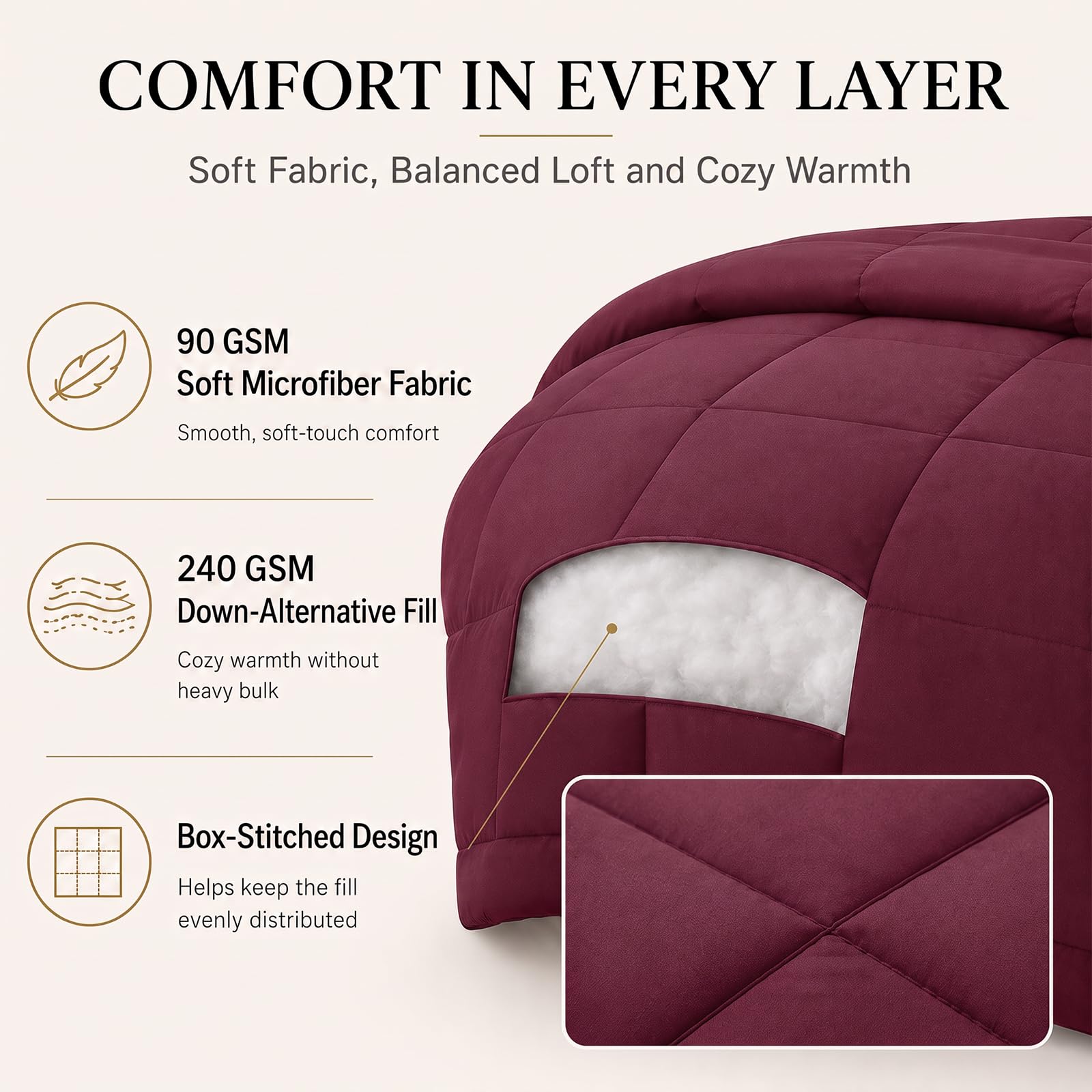 CozyLux lit installé en chambre décorée illustrant confort et finition coordonnée