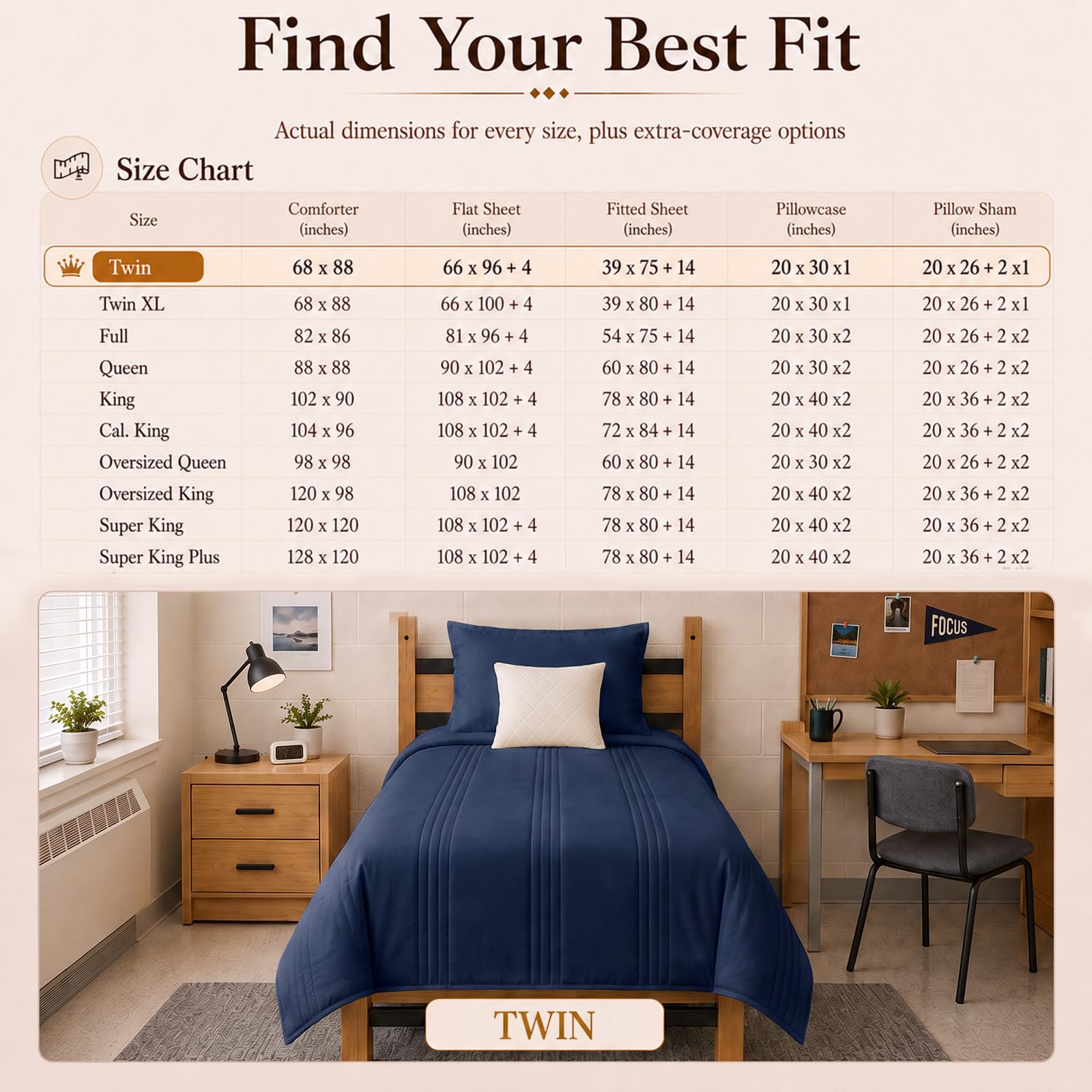 CozyLux mise en situation chambre étudiante offrant style pratique et gain de place