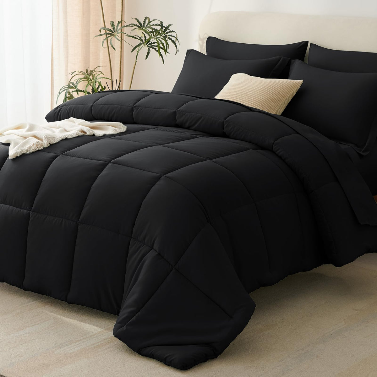CozyLux emballage face montrant le set complet et gain de place