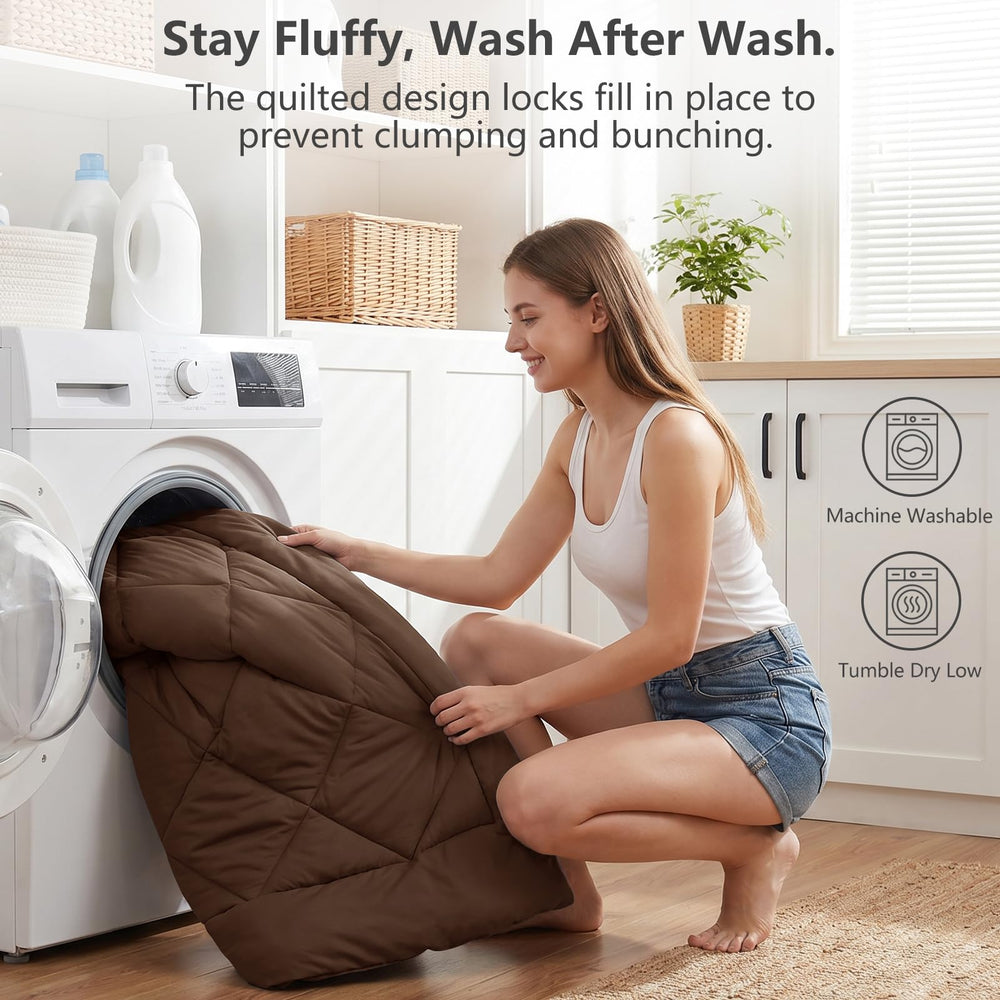 CozyLux emballage compressé dans sa boîte, gain de place pour expédition