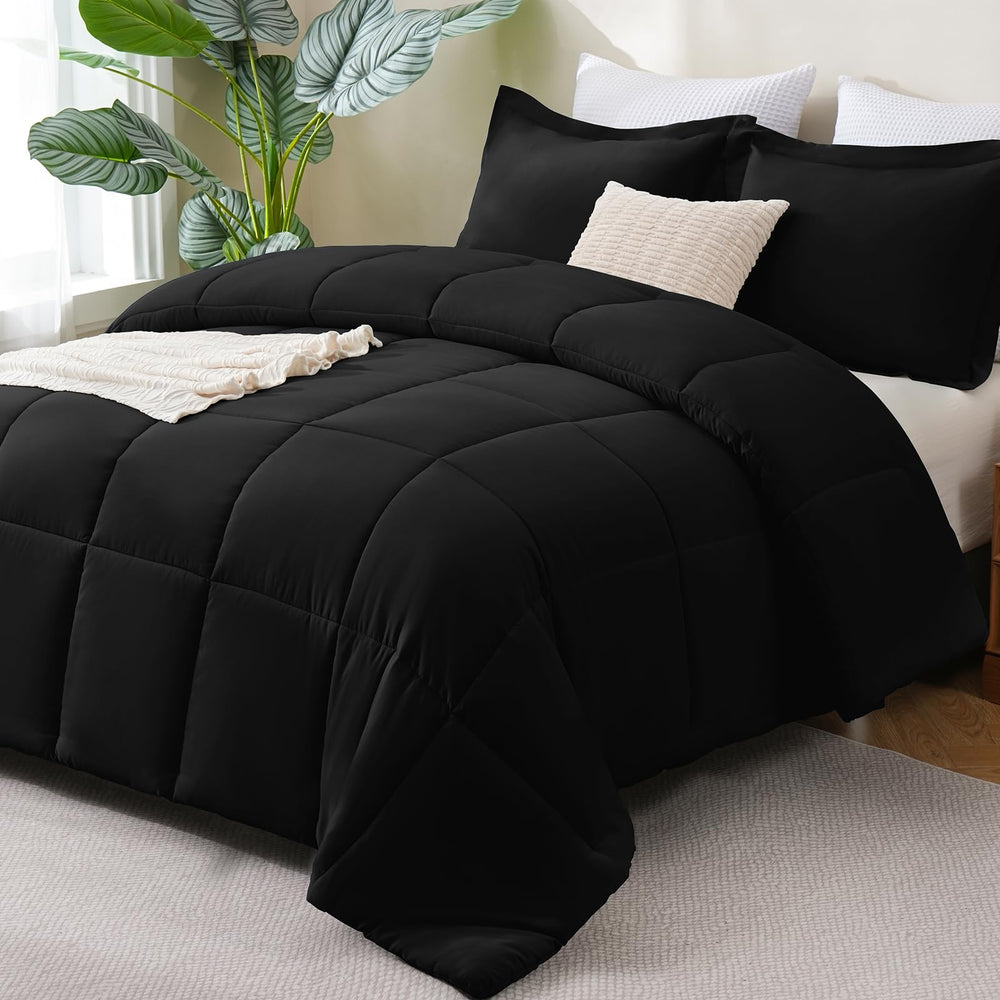 CozyLux parure Full noir vue avant, apporte élégance et confort immédiat