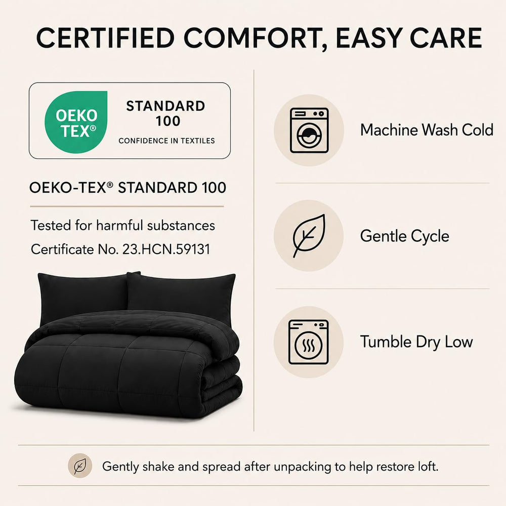 CozyLux gros plan du remplissage microfibre pour chaleur légère et loft