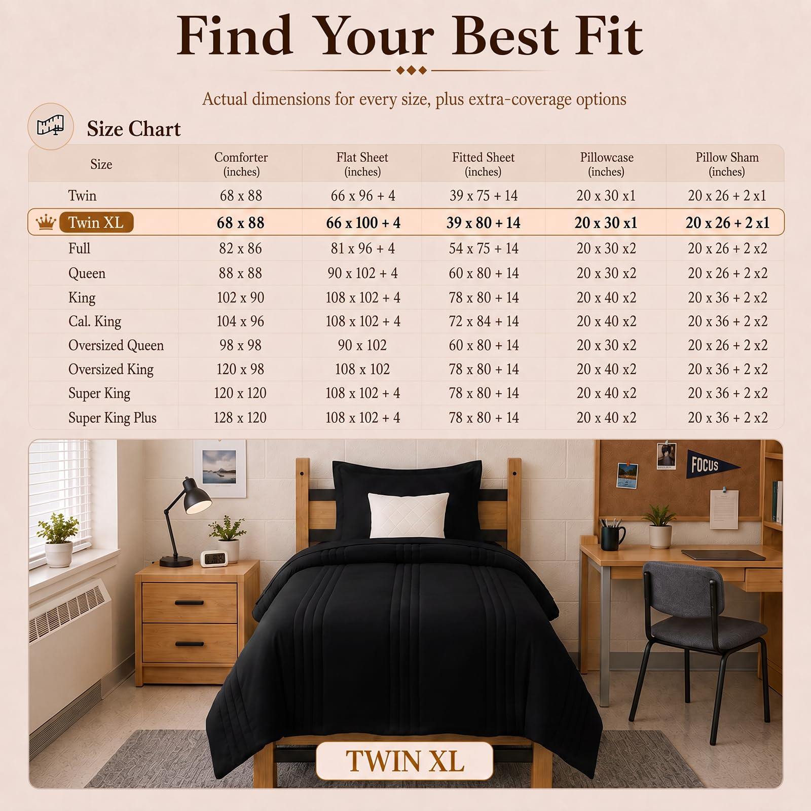 CozyLux taie et oreiller assortis pour un rendu coordonné