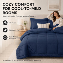 CozyLux taies et drap plat présentés ensemble pour un lit coordonné instantané