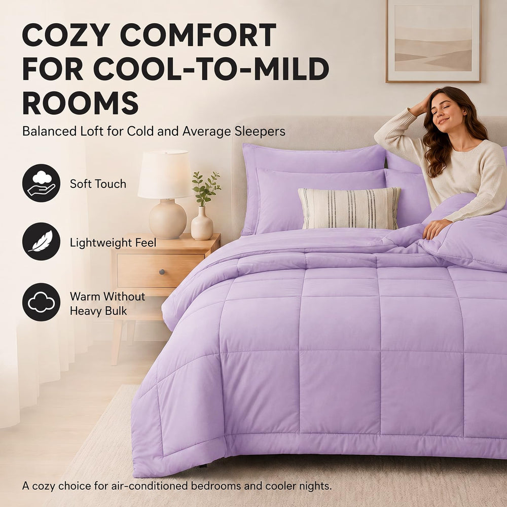 CozyLux draps et taies étalés montrant ensemble complet prêt à poser