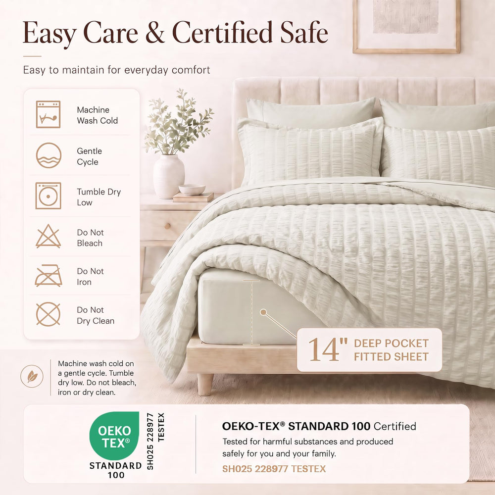 CozyLux taies et housses assorties démontrant coordination de literie