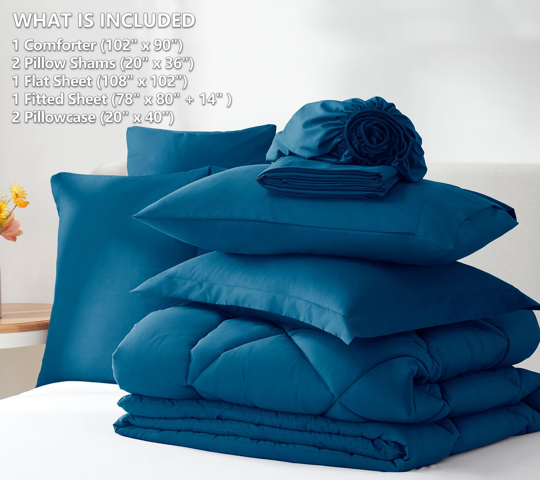 CozyLux taies et oreillers coordonnés pour finition soignée