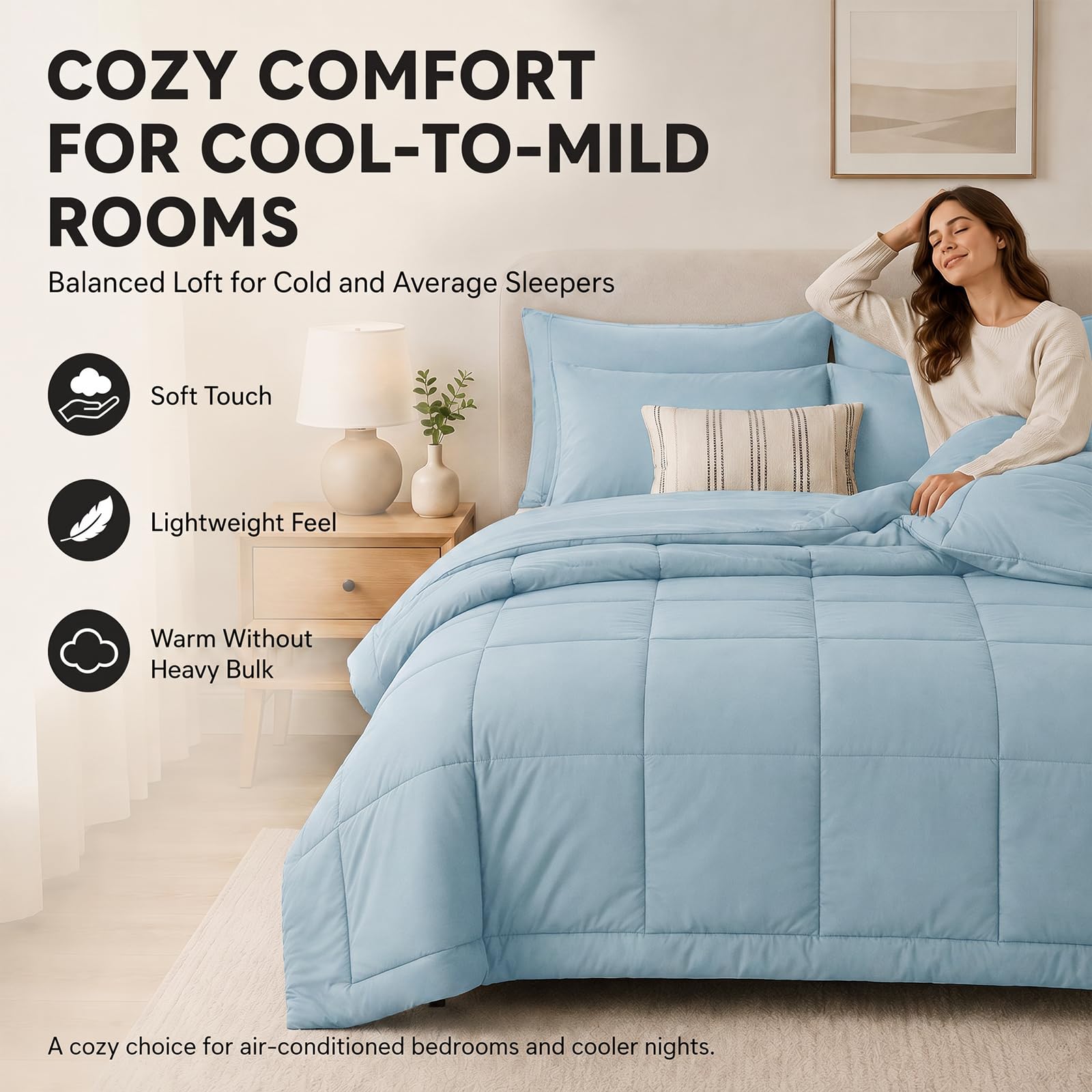 CozyLux taies et oreillers gros plan illustrant douceur et look assorti