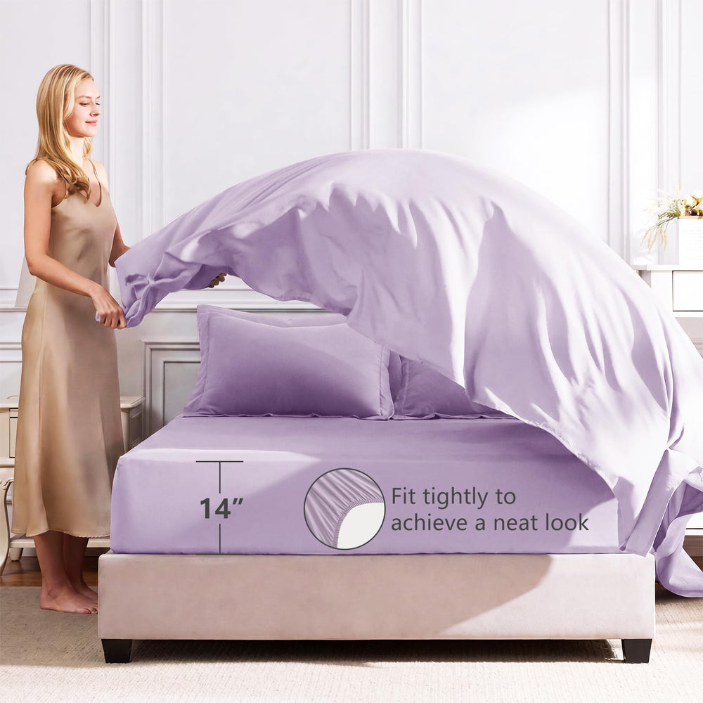 CozyLux taies et taies de traversin bien coordonnées pour un lit fini rapidement