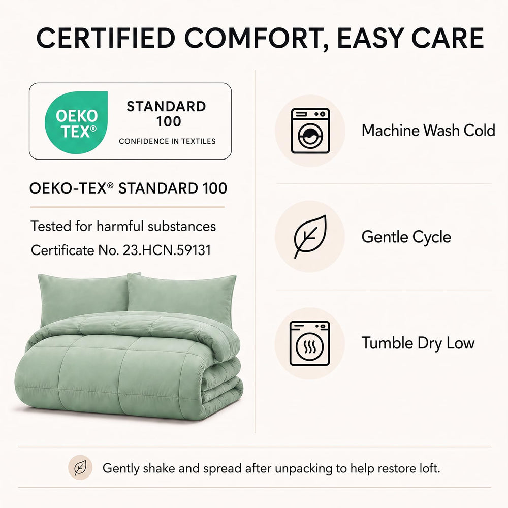 CozyLux quatre taies assorties créant une finition coordonnée
