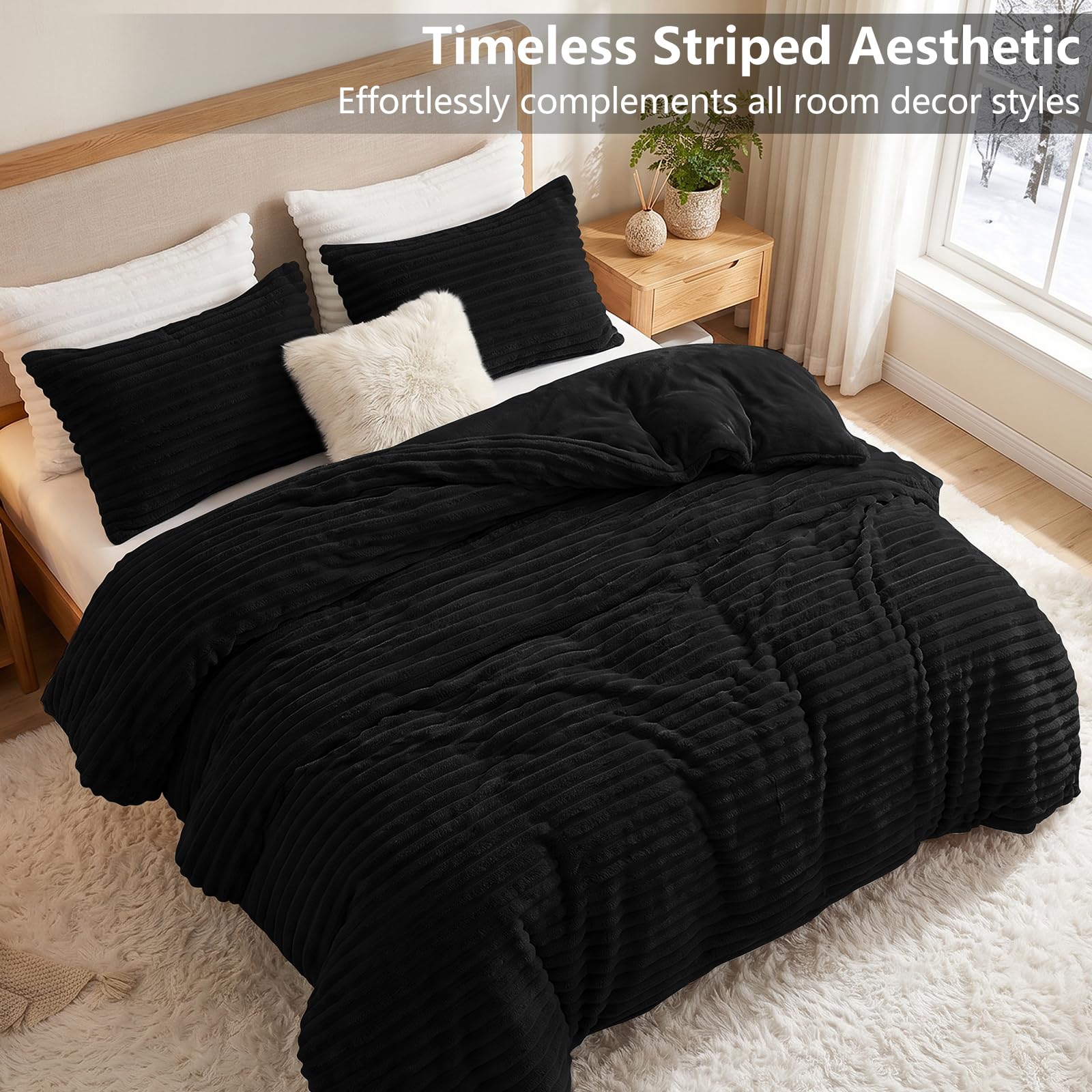 CozyLux zoom sur taies motif 3D apportant look contemporain et relief