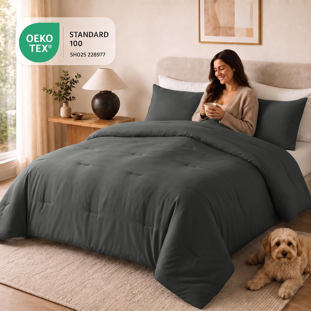 CozyLux vue rapprochée du garnissage 270 GSM montrant répartition uniforme et chaleur légère