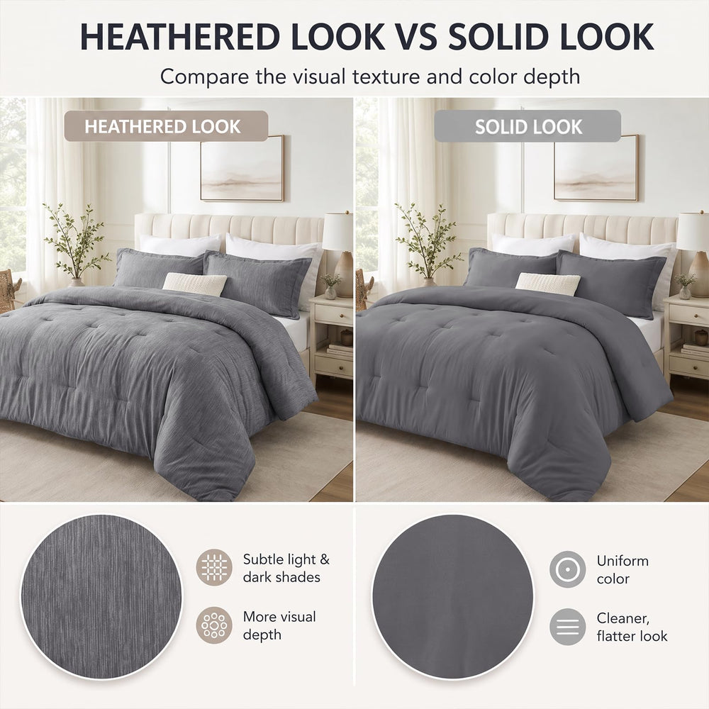 CozyLux gros plan texture heathered offrant profondeur visuelle
