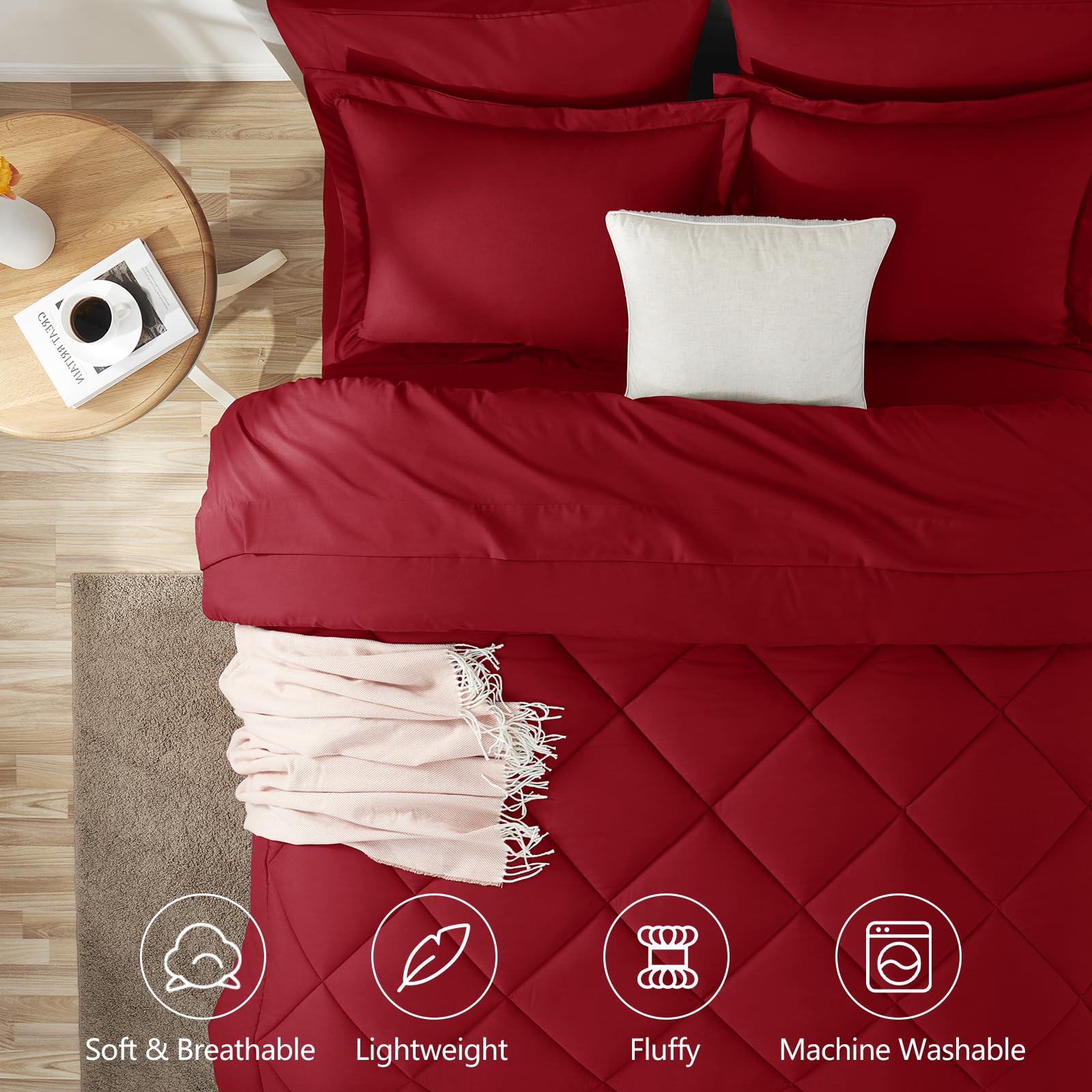 CozyLux microfibre brossée gros plan montrant douceur et confort