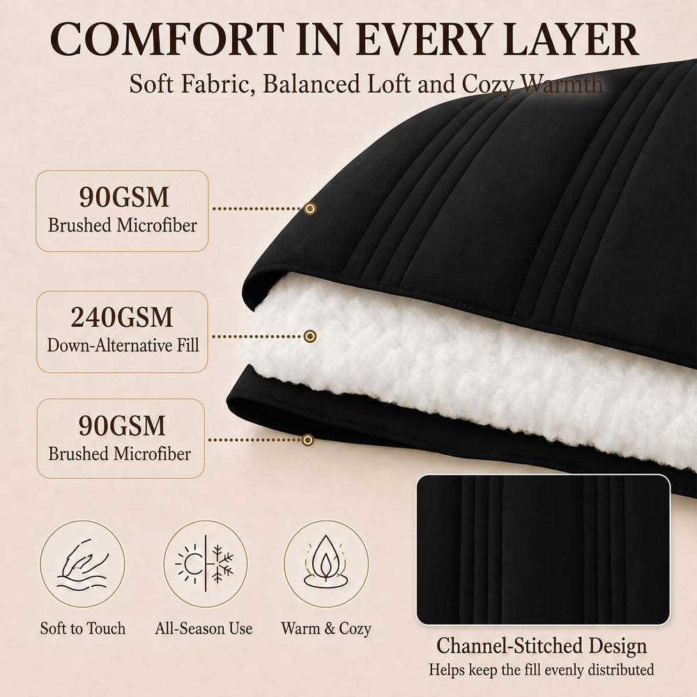 CozyLux texture microfibre douce pour sensation confortable